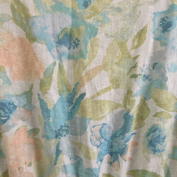 CASA CABANA Emme Floral Tiered Linen Blend Maxi Cottagecore Dress XL - Picture 9 of 10